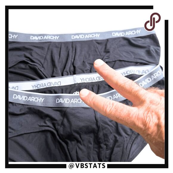 David Archy Men's Breathable Bamboo Rayon‎ Super Soft Briefs 2 Pair Black XL - Picture 2 of 4